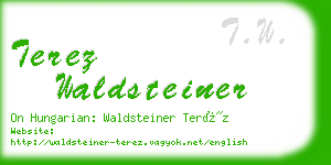 terez waldsteiner business card